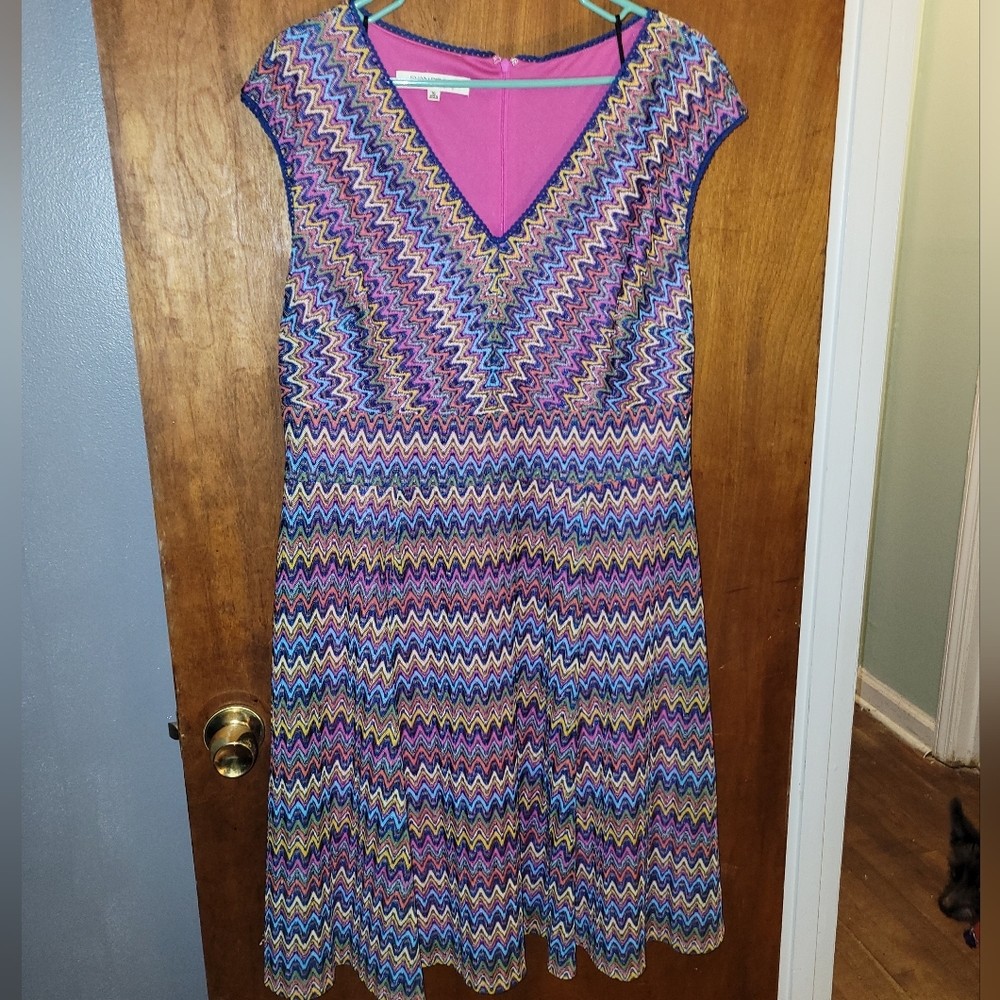 Evan Picone multicolored size 16 dress